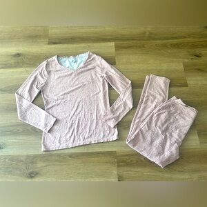 Nine West Woman’s Pink Leopard Print Pajama Set – Size M - EUC